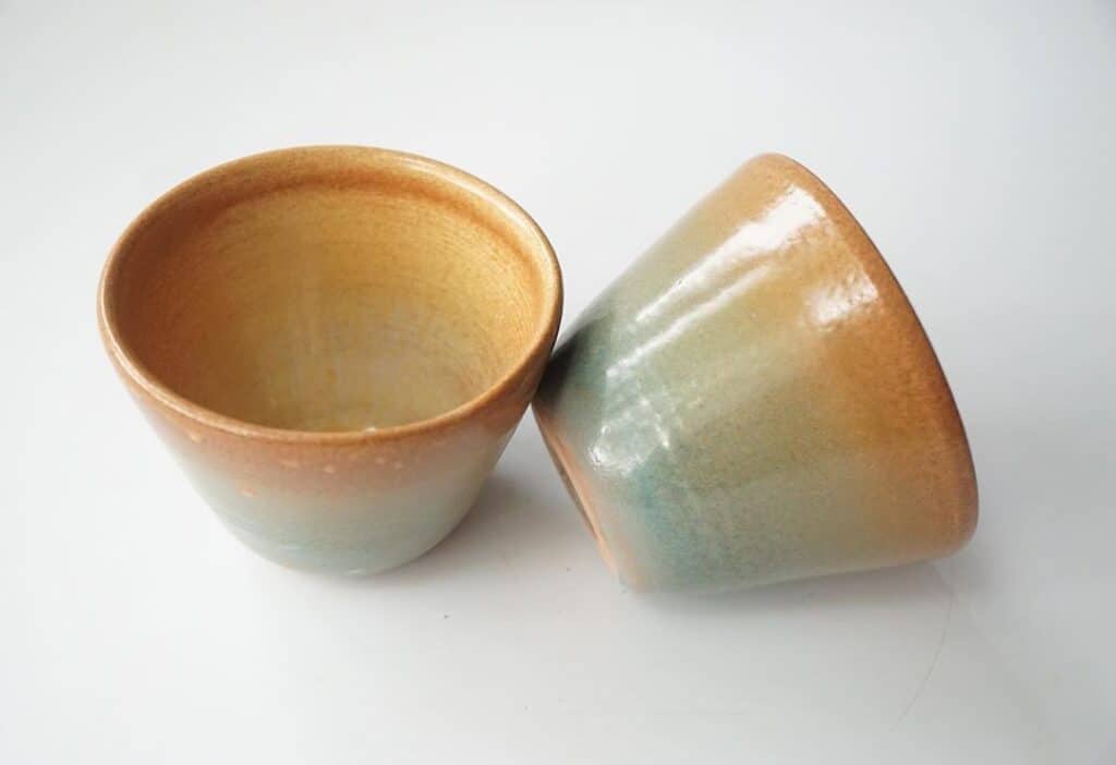 Nature Design Pottery two cups