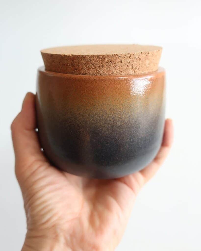 Nature Design Pottery two tone with cork