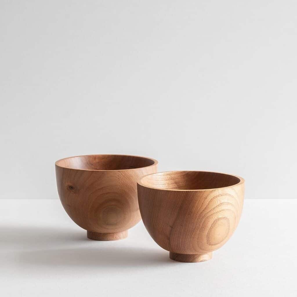 Jonathan Renton - Two handmade Elm cups
