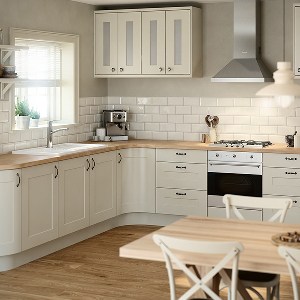 a shaker style kitchen setting