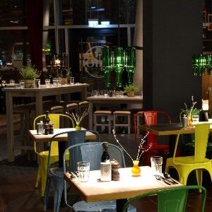 industrial dining setting
