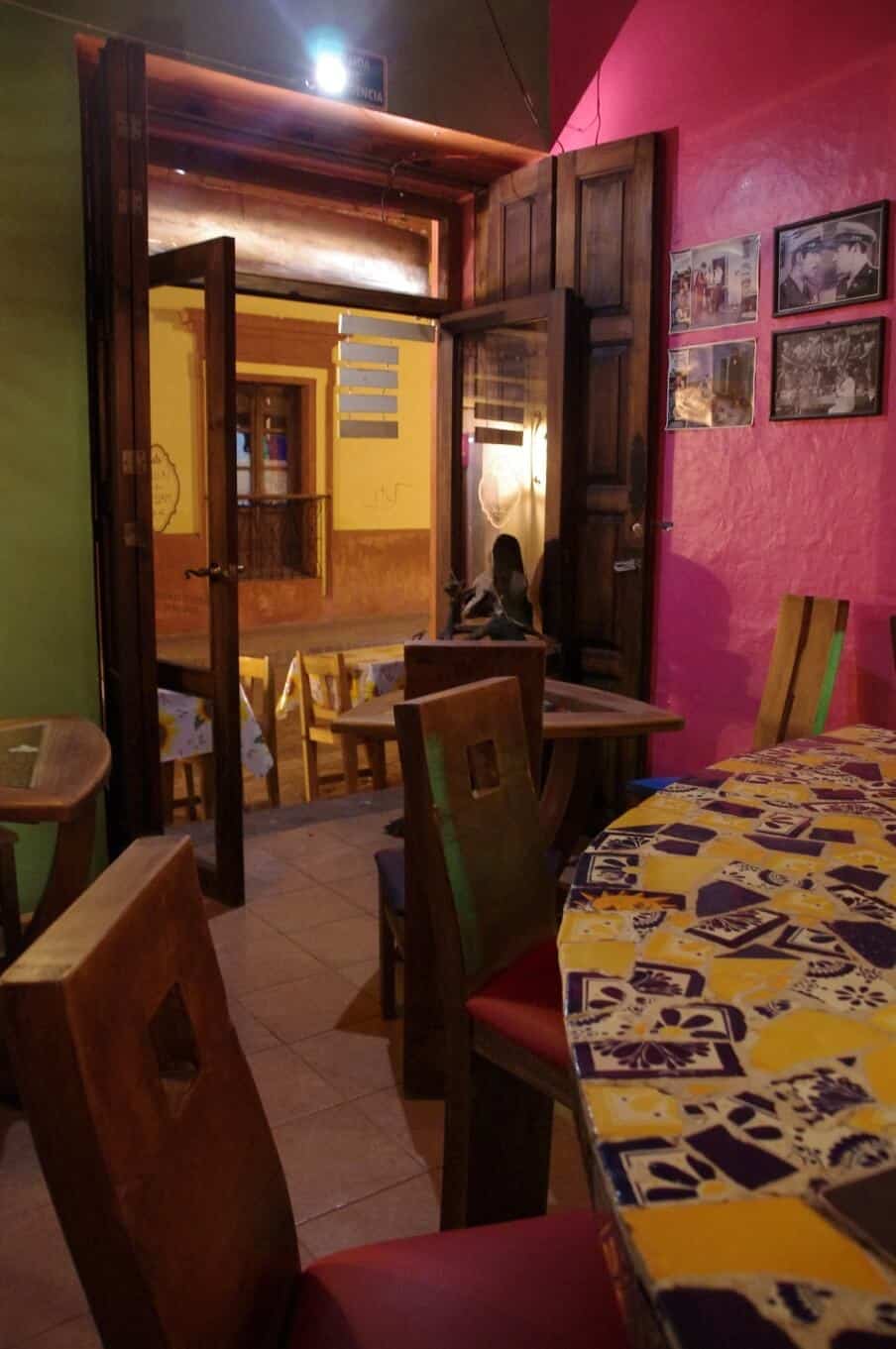 a mexican cantina type setting