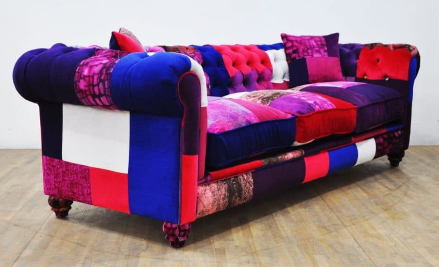 multicolored chesterfield sofa